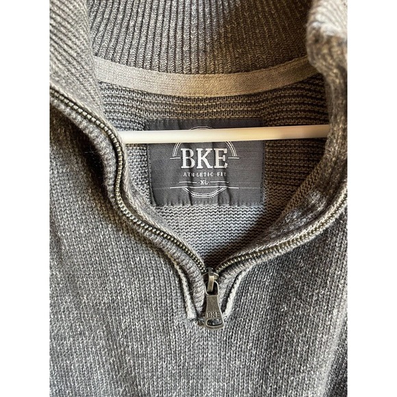 Buckle BKE Men's XL Quarter Zip Pullover Sweater Gray - Picture 4 of 4